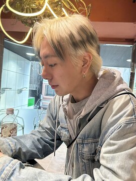 ヘアーアンドメイク ビス(HAIR&MAKE bis) 他と被らない!メンズハイトーンエンドカラー【立川/沙久楽】