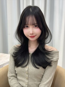 レイヤーカット /縮毛矯正/前髪/顔周り/名古屋/栄/韓国サロン
