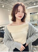 大人ガーリー/似合わせカット/ミディアムレイヤーカット/新宿