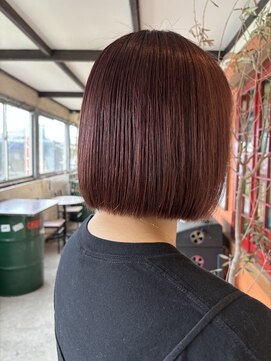 コーパル(copal) ボブ・ミニボブ・明るい白髪染め・暖色カラー・顔まわり