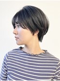 【松戸　松田】大人マッシュショート　黒髪ショート