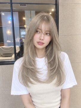 ジュール 銀座(Joule) レイヤーカット×ミルクティーベージュ