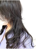 大人かわいいロングウルフレイヤー/ゆるふわウェーブ/美髪艶髪
