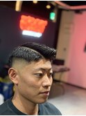 スキンフェード、サイドパート