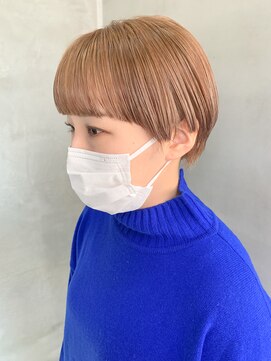テトヘアー(teto hair) ミルクティーベージュ、透け感ベージュ、マッシュショート