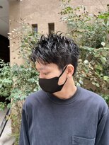 波巻きスパイラルパーマ/ツイストスパイラルパーマ/メンズウルフ