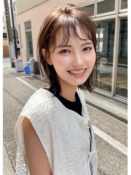 ニカ 溝の口(NICA) 大人ナチュラル＊ウルフレイヤーボブ【NICA 溝の口】