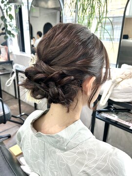 ゼスト クレス(ZEST Cres) 【立川CRES吉岡俊】浴衣ヘアアレンジ　浴衣着付