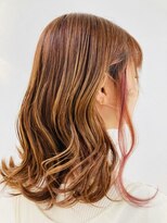 グランデュール 東静岡池田店(GRANDEUR)&nbsp;ミルクティーベージュダブルカラーインナーカラーケアブリーチ