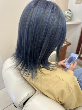 アンカー ヘアーワークス(ANCHOR hair works) ネイビーブルー