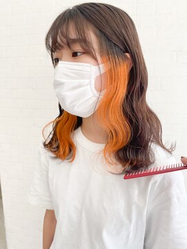 リノショアーズ 日本大通り店(RINOSHORES) インナーカラーオレンジ