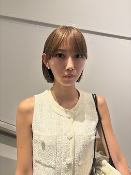 フェイバリットガーデン(favorite garden) 20代30代大人可愛い前髪チョコレートカラー大人ボブ