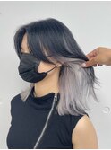 インナーカラー/ダブルカラー/レイヤーカット/ホワイト/韓国風