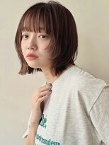 ガーデン 銀座(GARDEN)&nbsp;ボブルフ/顔まわりレイヤー/小顔/黒髪/ブルージュデザインカラー