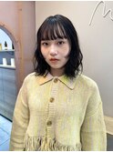 #顔周りレイヤー#ボブパーマ