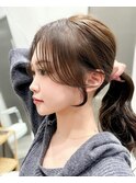 韓国　顔周り　10代　20代　韓国ヘア　韓国カット　韓国風カット
