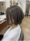 「RYOKO」304050代 大人ボブ×透明感アッシュ