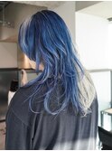 ロングウルフレイヤー前髪カット韓国ヘア美髪_ba553461