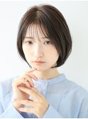 レイヤーボブ/丸み/黒髪艶/ワンカール/お手入れ楽