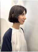 フレンチボブショートボブ切りっぱなし前髪カット