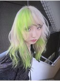 デザインカラーケアブリーチダブルカラーネオングリーン