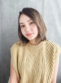 【町田】カジュアルボブ×アッシュマット／毛先ゆる巻き