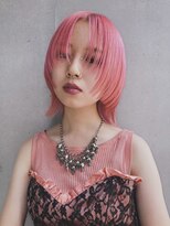 キャロルガーデンズ ボコカ 表参道(Carroll Gardens bococa)&nbsp;ペールピンク/ウルフカット/ブリーチ