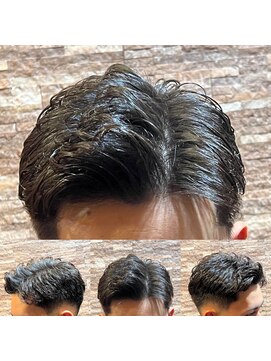 アールドボーテ 理容室(R de Beaute) 銀座 七三分け パーマ