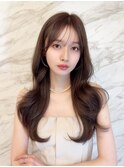 ☆オリーブグレー/韓国風巻き/レイヤーカット/髪質改善/縮毛矯正