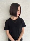 艶感切りっぱなしボブ
