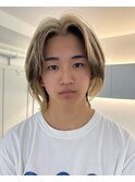 ミックスカラーブロックカラーケアブリーチデザインカラー梅田