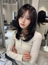 ユーフォリア 池袋東口駅前店(Euphoria)&nbsp;韓国風前髪カット◎2wayバング小顔見せ暗髪レイヤーカット