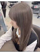 幻(maboroshi) ワンブリーチで傷ませないヘーゼルベージュカラー