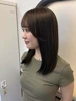 エスドットブルーム 梅田店(S.BROOM) 結んでも可愛い、顔周りレイヤー♪透明感カラー×髪質改善