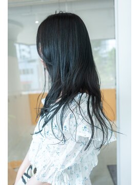 ワッカ(wacca) ロング 暗髪 アッシュ レイヤーカット