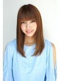 凛としたロングストレート