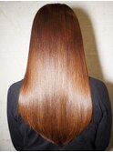 パーフェクトな艶ブラウンナチュラルストレート