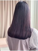 ラベンダーピンク　艶々　艶髪