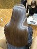 [絹髪][髪質改善]超高濃度水素ケアカラー+シルクTr¥12,300
