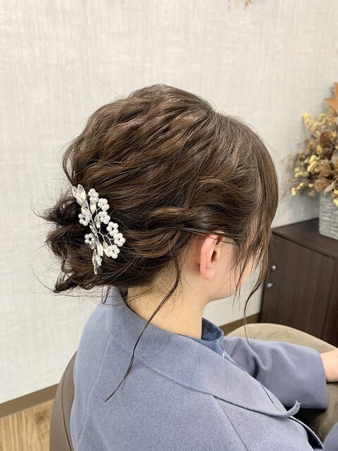 #結婚式ヘアアレンジ