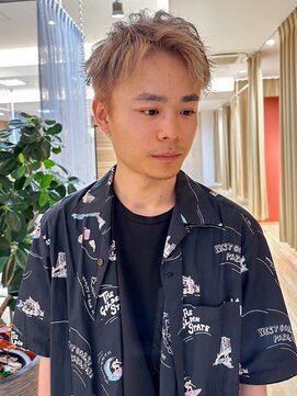 バランス ヘアーアンドアイラッシュ 野田店(balance.) 金髪ショート！ほんのりローライト！