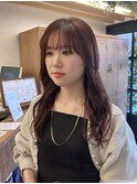 レイヤー×ピンクブラウン/秋冬の大人女子《西新店》
