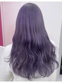 色落ちまできれいなラベンダーカラー