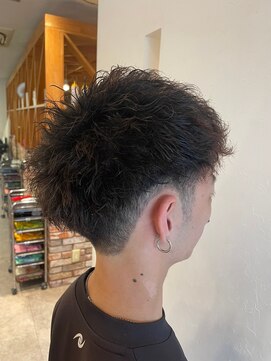 エヌアンドエー 春日部東口店(hair shop N&A) おしゃれ男子のツイストスパイラル×ソフトモヒカン フェード