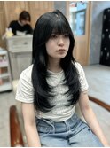 くびれ韓国ヘア×アッシュブラウン