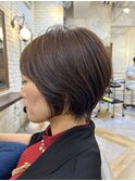 〈キシタクヘアー〉秋カラー×ショートボブ