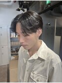 メンズセンターパート/軽め毛流れセンターパート