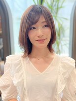 イメチェン前髪小顔こなれミディ_銀座
