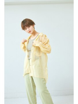 エクファ ヘア オリジン(ex-fa hair origin) 黒髪カタロググレーベージュレイヤーロングアッシュカラー