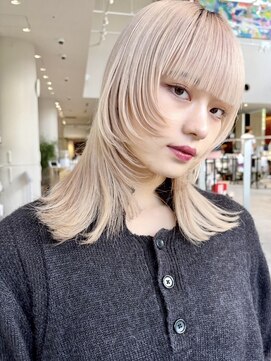 ミンクス渋谷スマートサロン(MINX shibuya smart salon) 【MINX】似合わせ小顔ウェーブミディアム_渋谷/髪質改善
